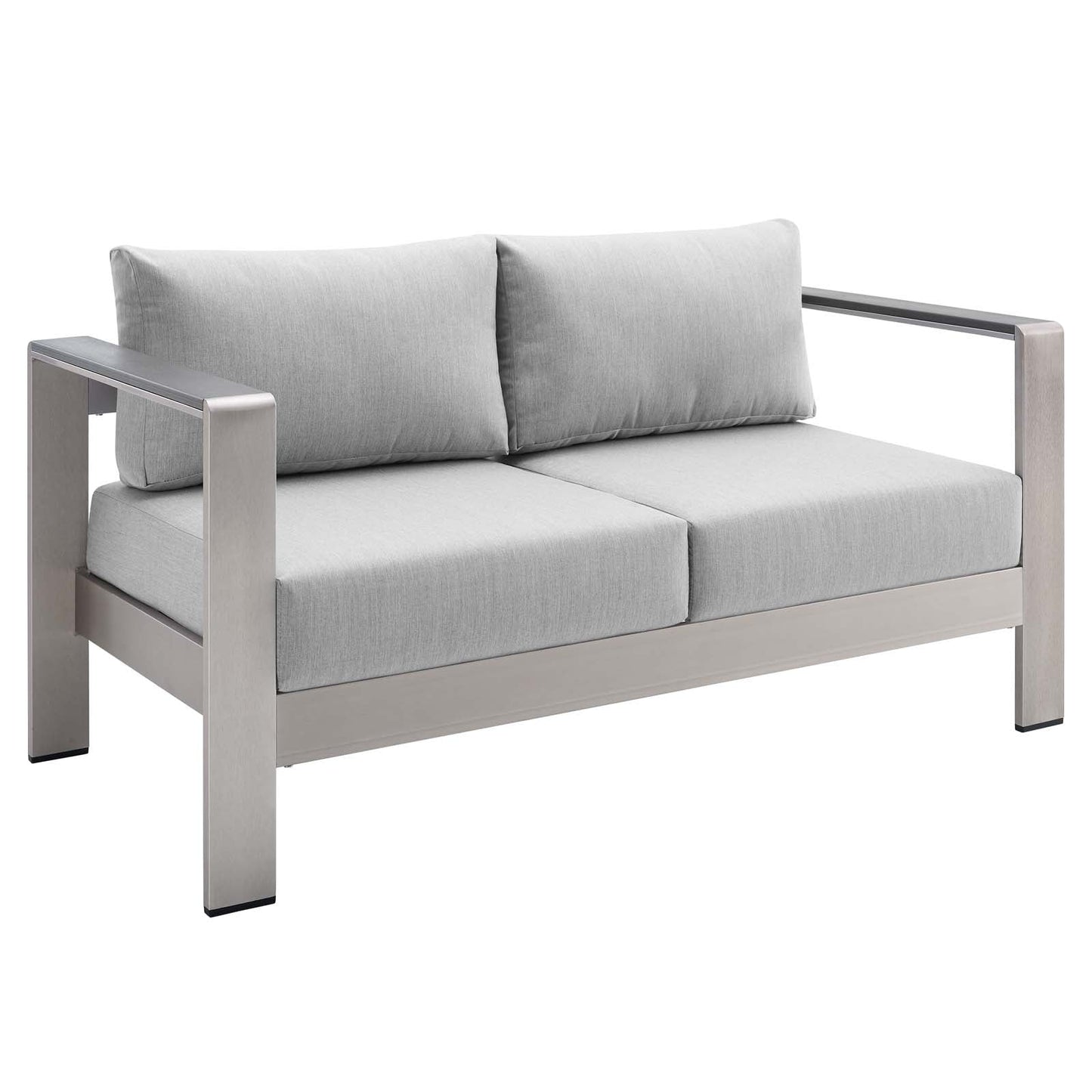 Shore 3 Piece Sunbrella¨ Fabric Outdoor Patio Aluminum Set by Modway