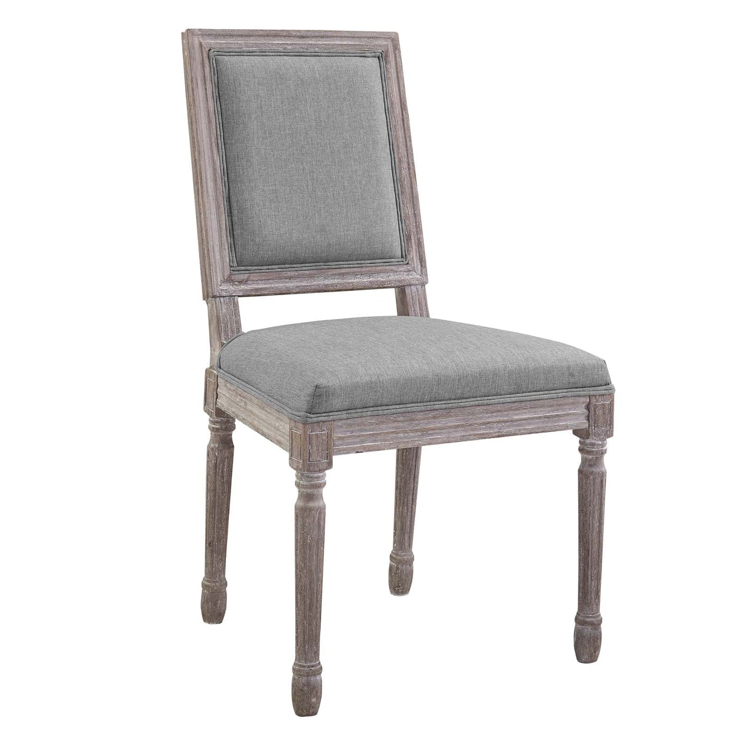 Court Upholstered Fabric Dining Side Chair Set of 2 by Modway
