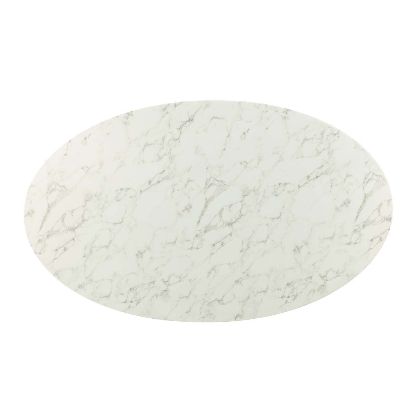 Lippa 78" Oval Faux Marble Dining Table by Modway