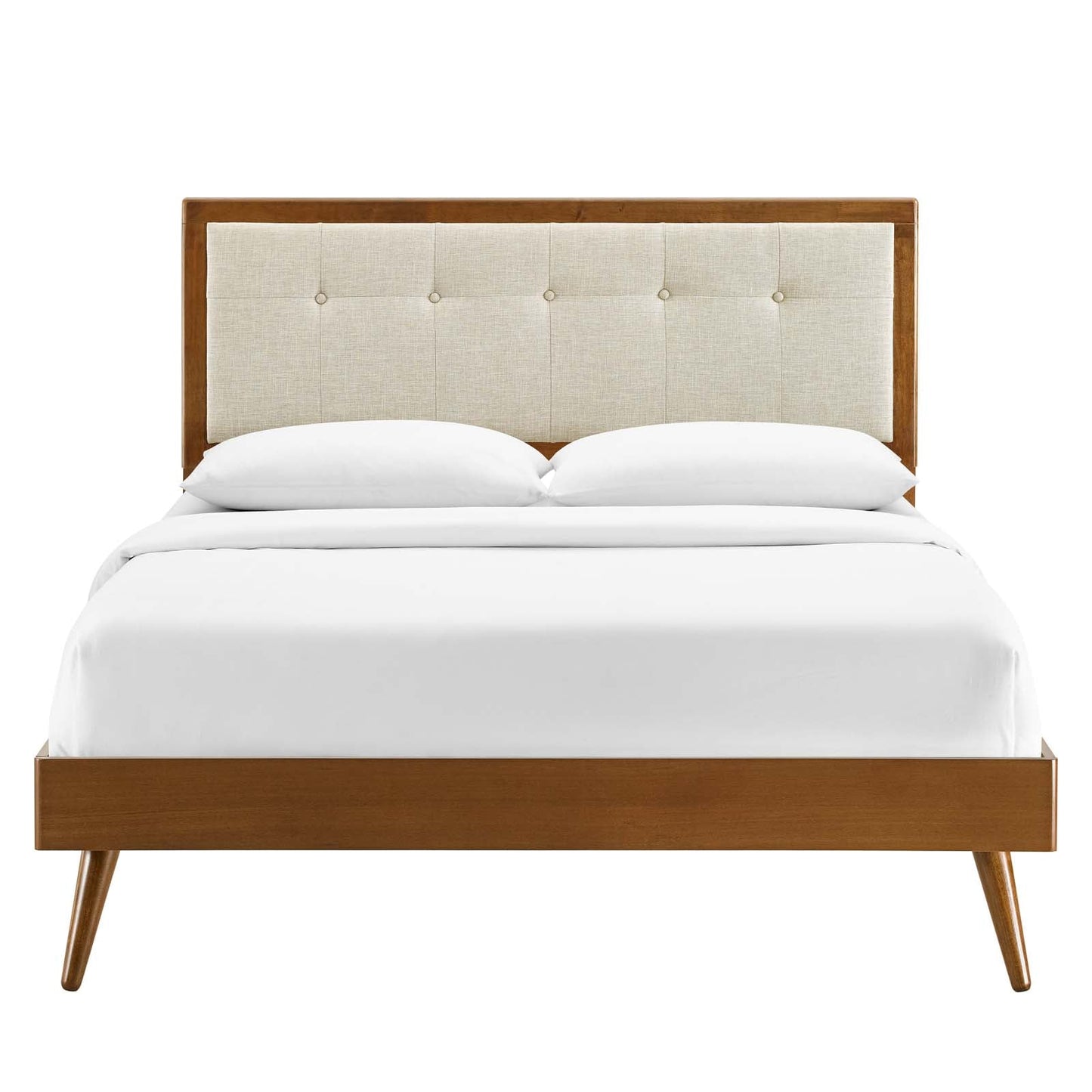Willow Wood Queen Platform Bed With Splayed Legs by Modway