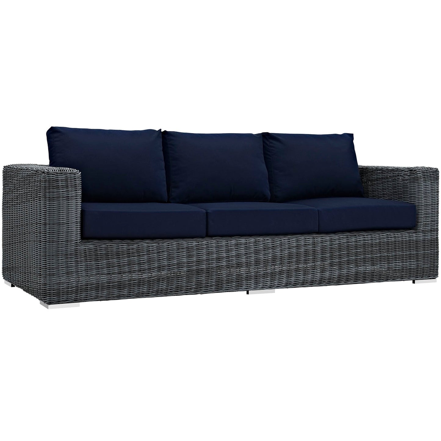 Summon 3 Piece Outdoor Patio Sunbrella¨ Sectional Set by Modway