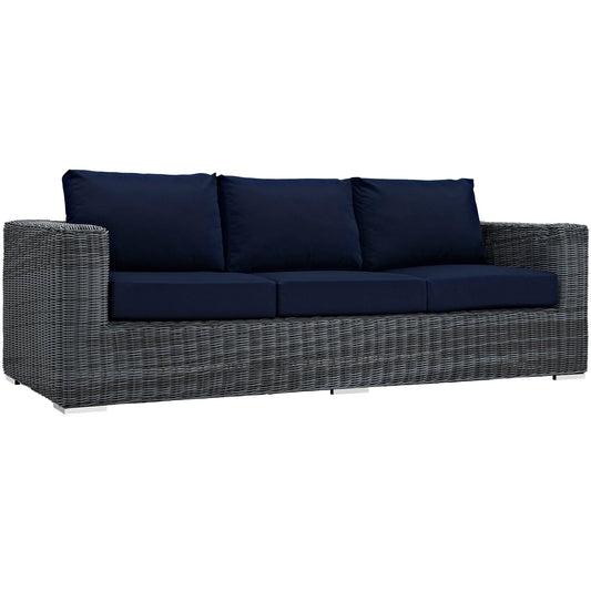 Summon 3 Piece Outdoor Patio Sunbrella¨ Sectional Set by Modway