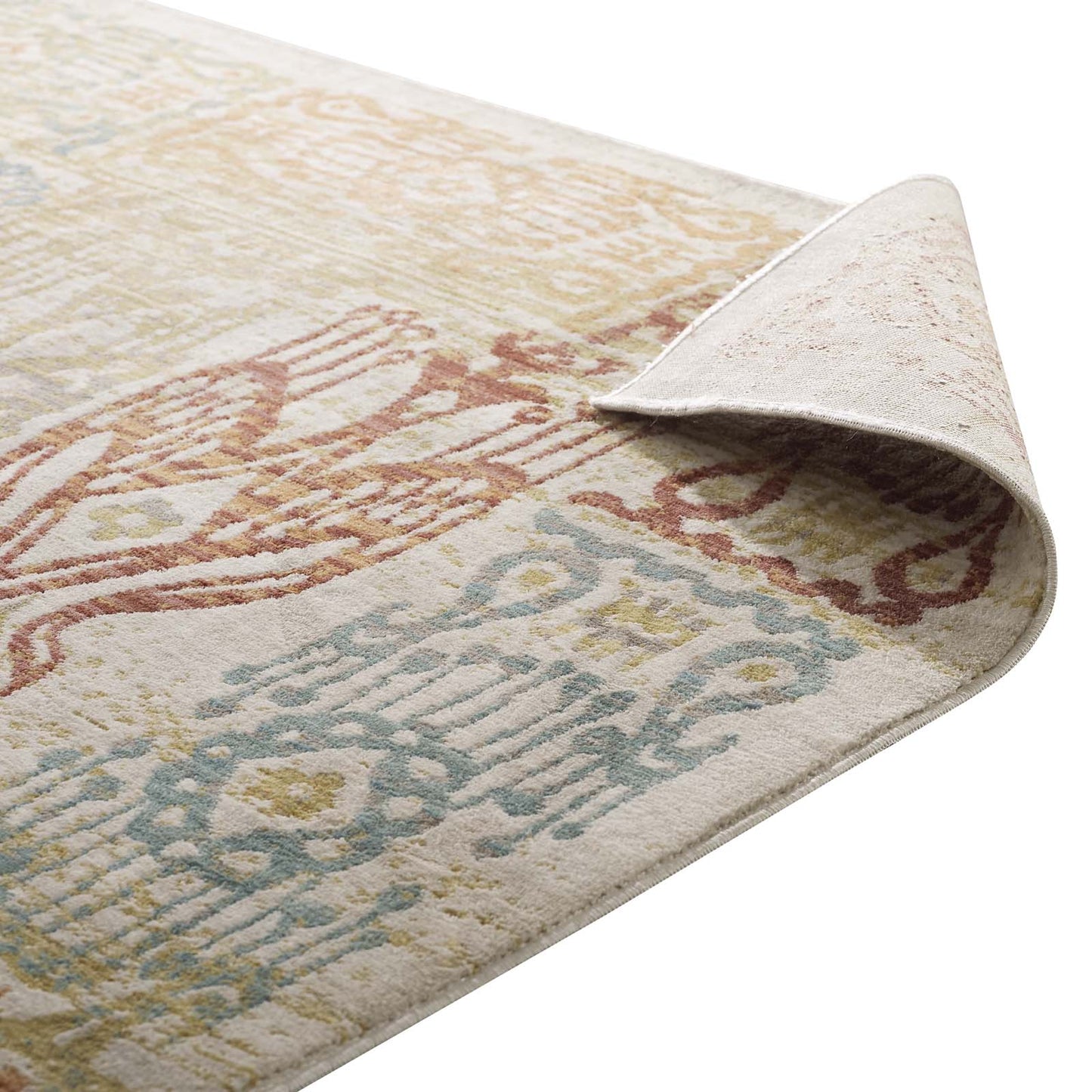 Solimar Distressed Southwestern Aztec 4x6 Area Rug by Modway