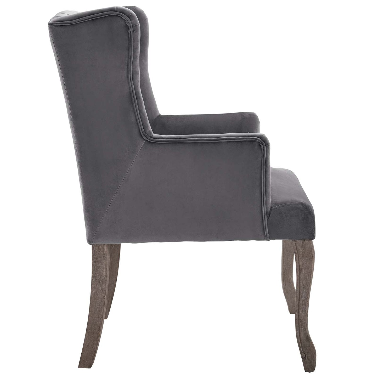 Realm French Vintage Dining Performance Velvet Armchair by Modway