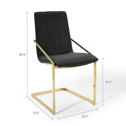 Pitch Performance Velvet Dining Armchair by Modway