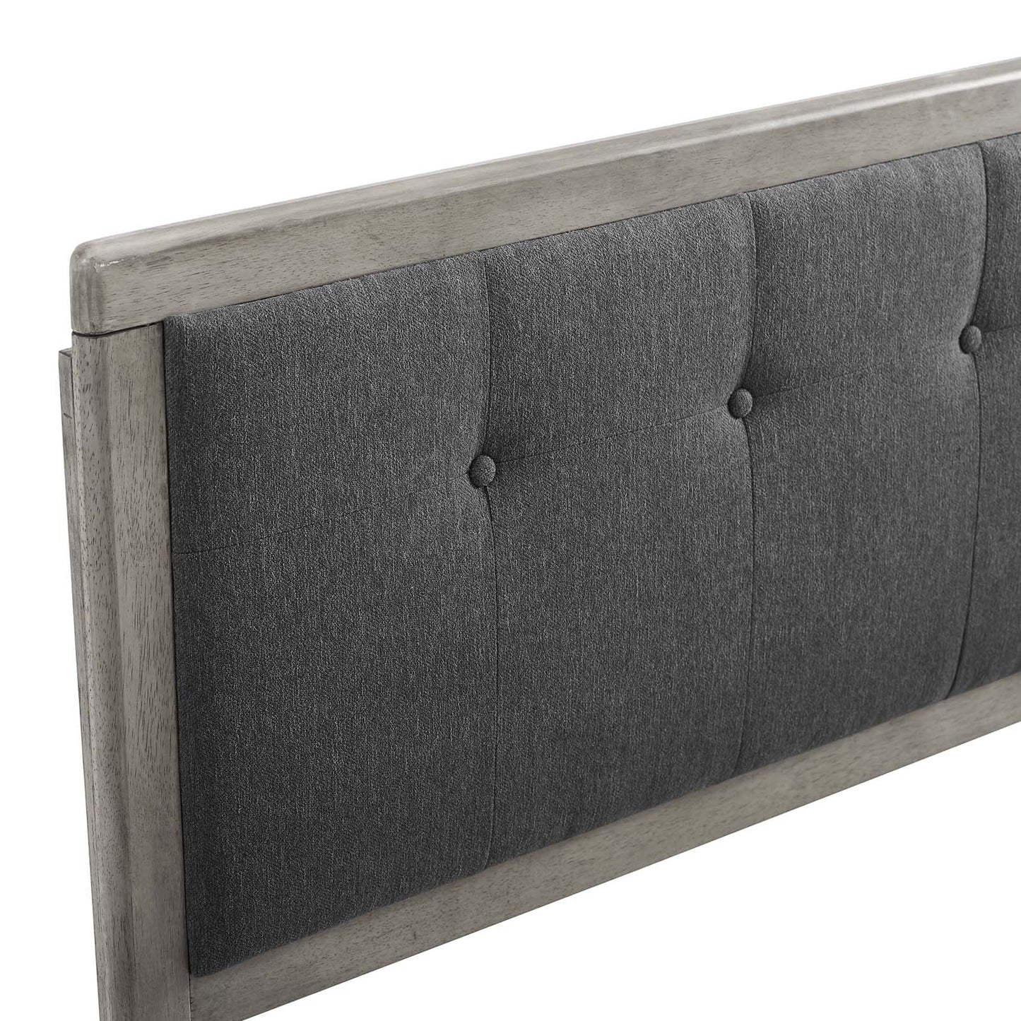 Draper Tufted Fabric and Wood King Headboard by Modway
