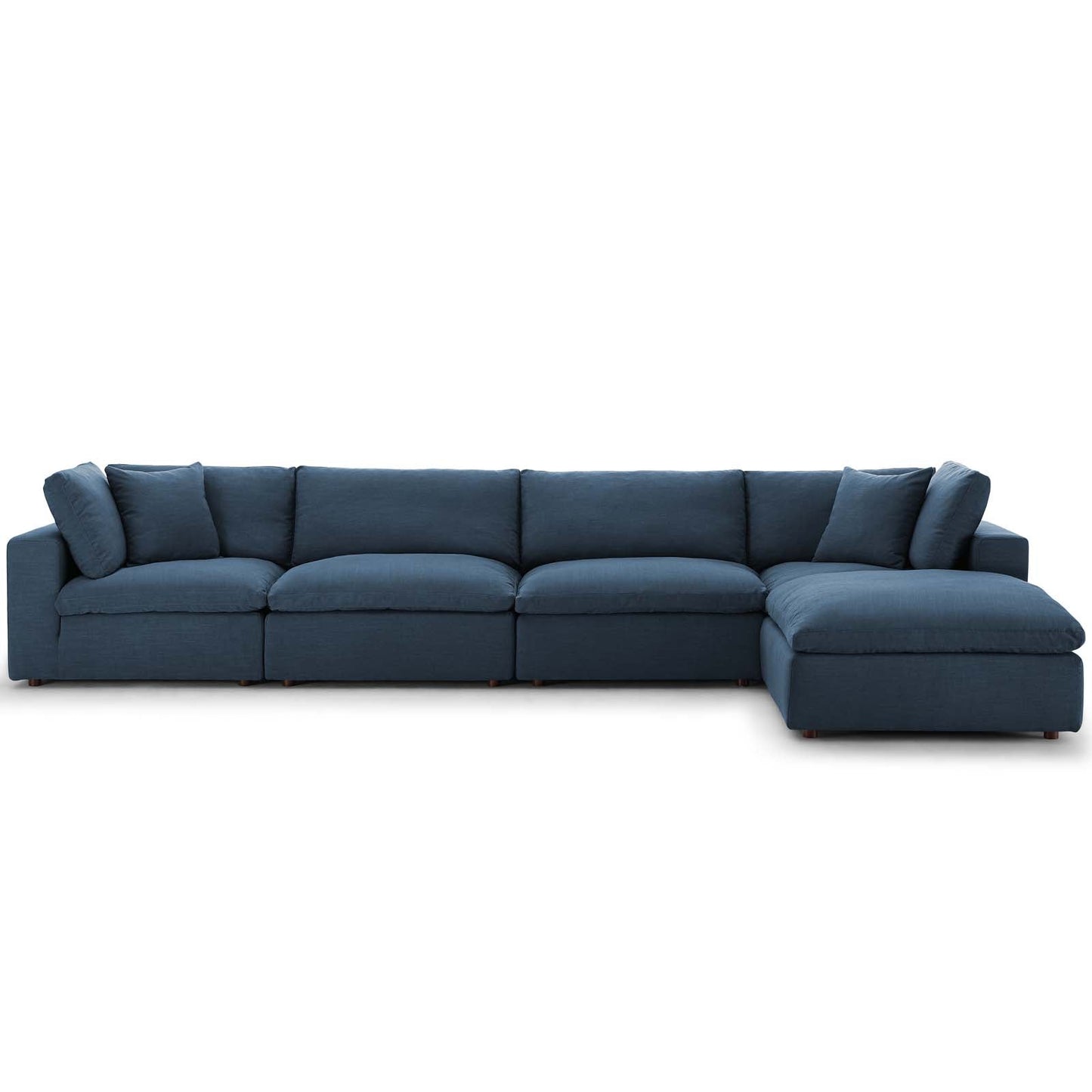Commix 5 Piece Down Filled Overstuffed Sectional Sofa Set by Modway