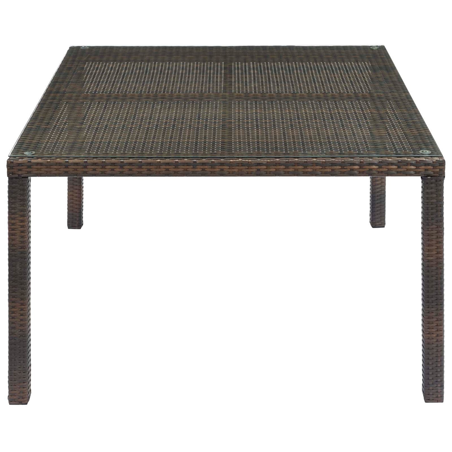 Conduit 47" Outdoor Patio Wicker Rattan Dining Table by Modway