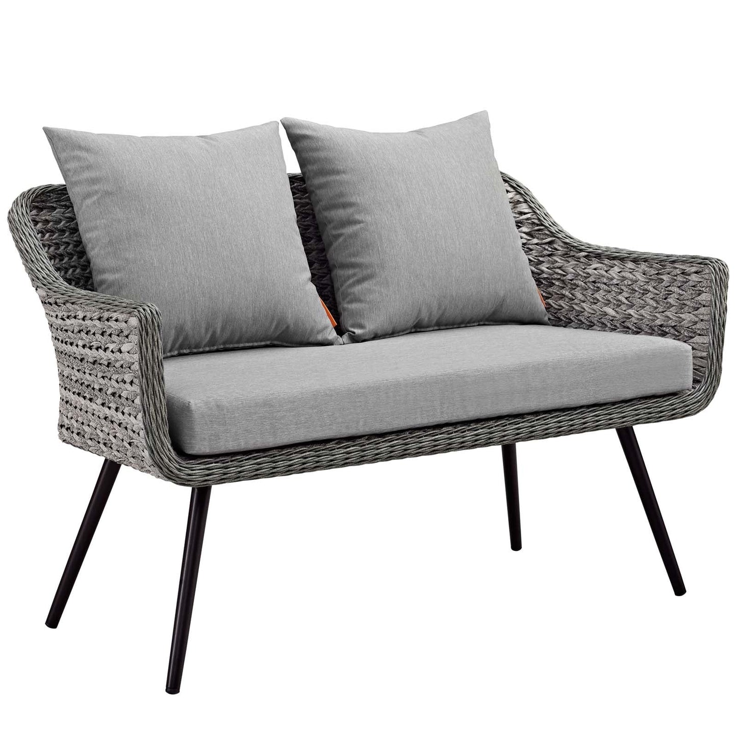 Endeavor Outdoor Patio Wicker Rattan Loveseat by Modway
