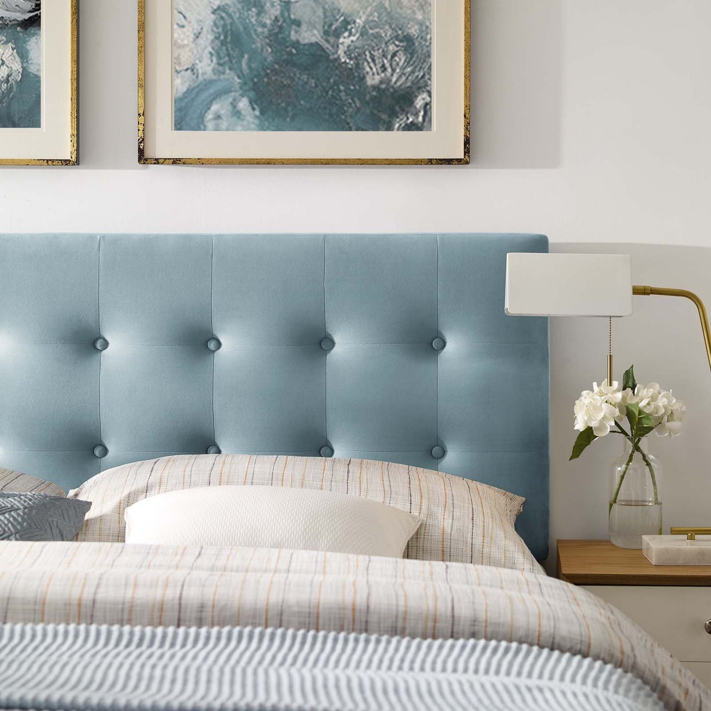 Emily Biscuit Tufted Performance Velvet King Headboard by Modway
