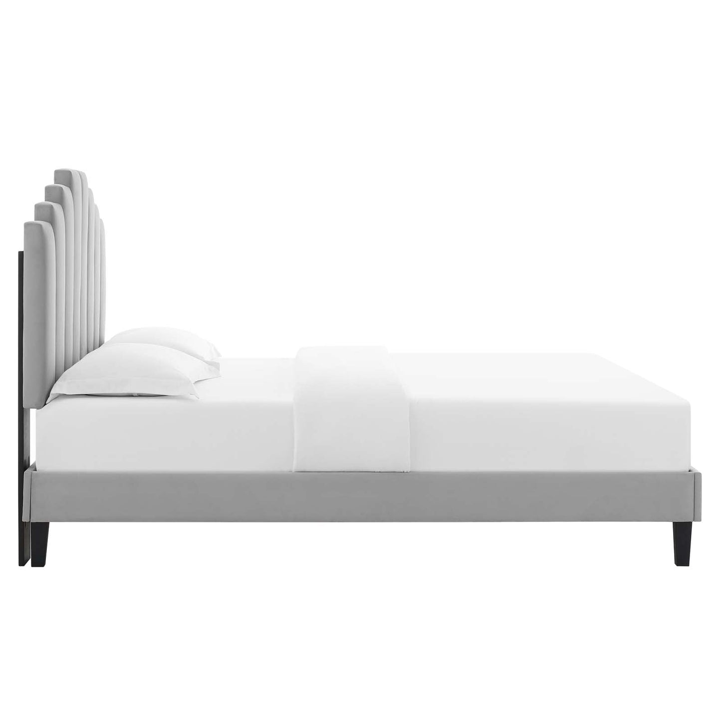 Elise Performance Velvet Full Platform Bed by Modway