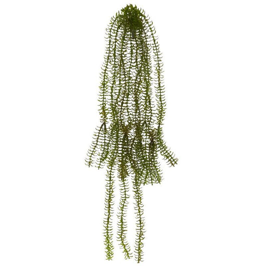 28" Red Bottlebrush Artificial Hanging Plant (Set of 6)