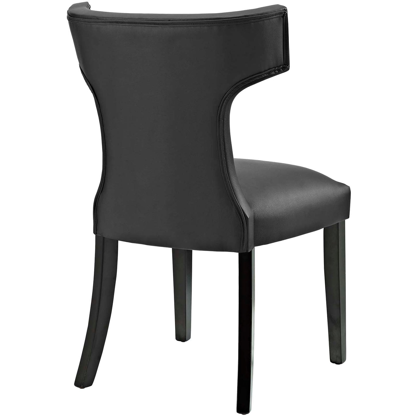 Curve Vegan Leather Dining Chair by Modway