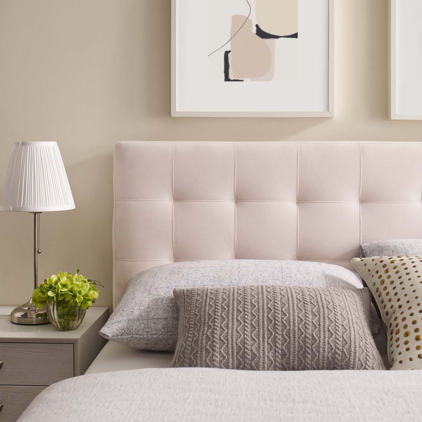 Lily Biscuit Tufted Performance Velvet Full Headboard by Modway