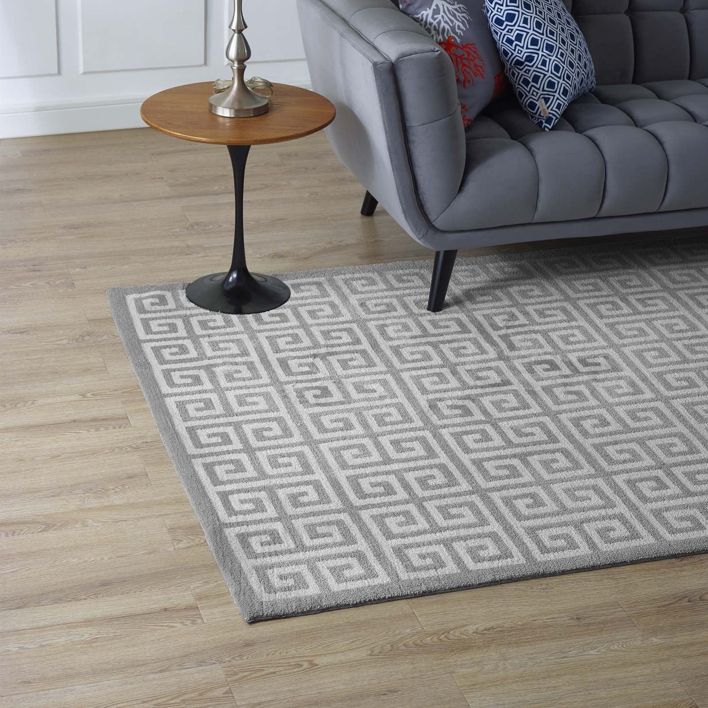 Freydis Greek Key 8x10 Area Rug by Modway