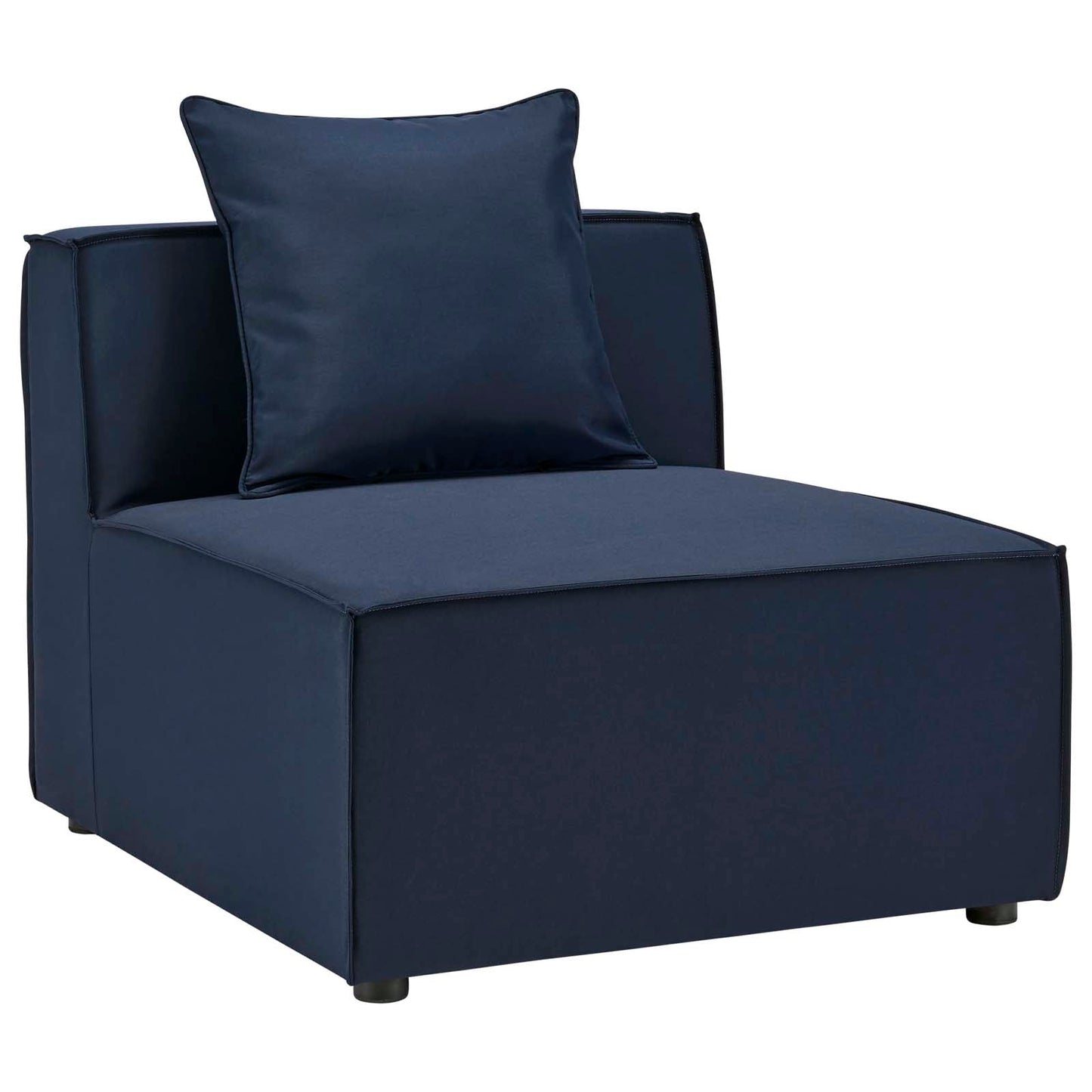 Saybrook Outdoor Patio Upholstered Sectional Sofa Armless Chair by Modway