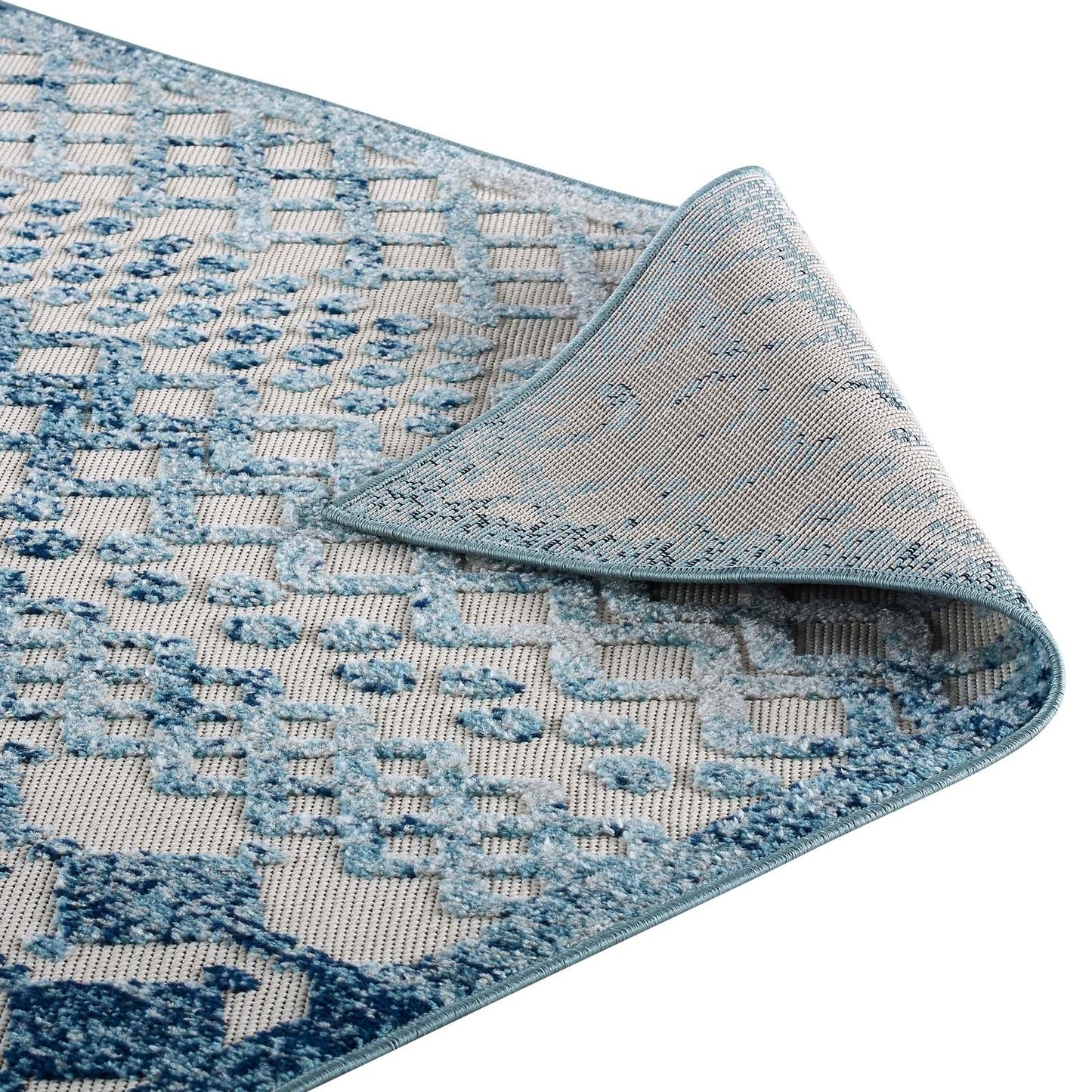 Reflect Giada Abstract Diamond Moroccan Trellis 8x10 Indoor/Outdoor Area Rug by Modway