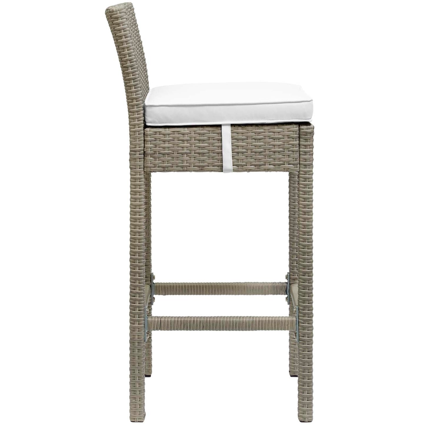 Conduit Outdoor Patio Wicker Rattan Bar Stool Set of 4 by Modway