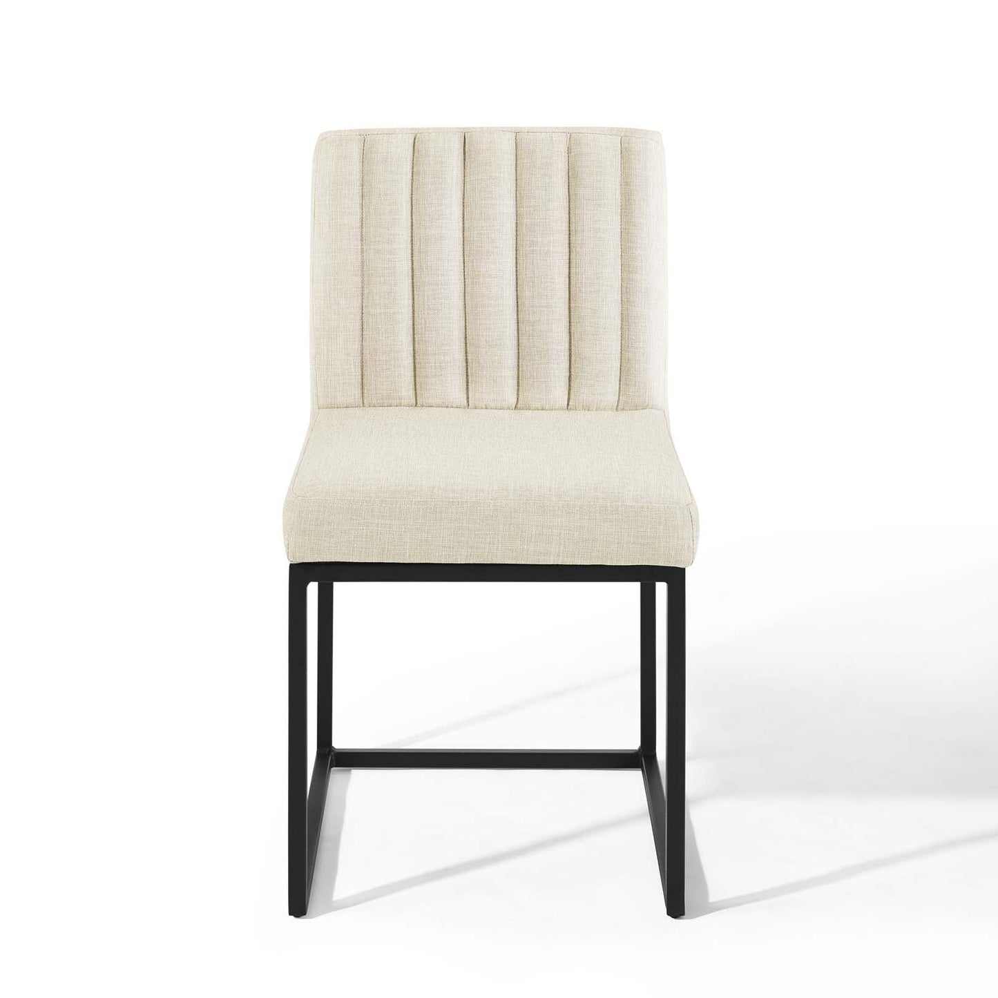 Carriage Upholstered Fabric Dining Chair Set of 2 by Modway