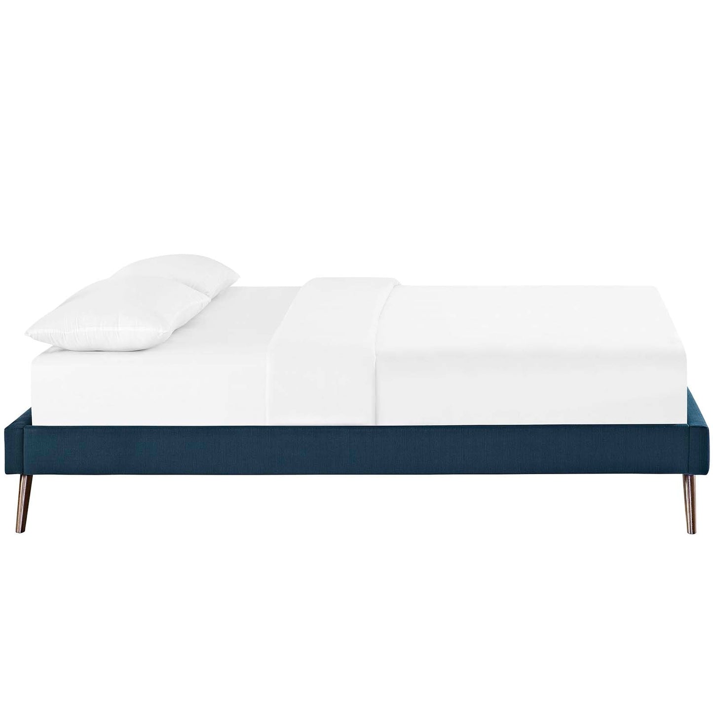 Loryn Fabric Full Bed Frame with Round Splayed Legs by Modway