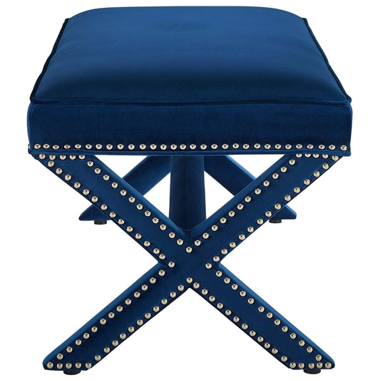 Rivet Performance Velvet Bench by Modway