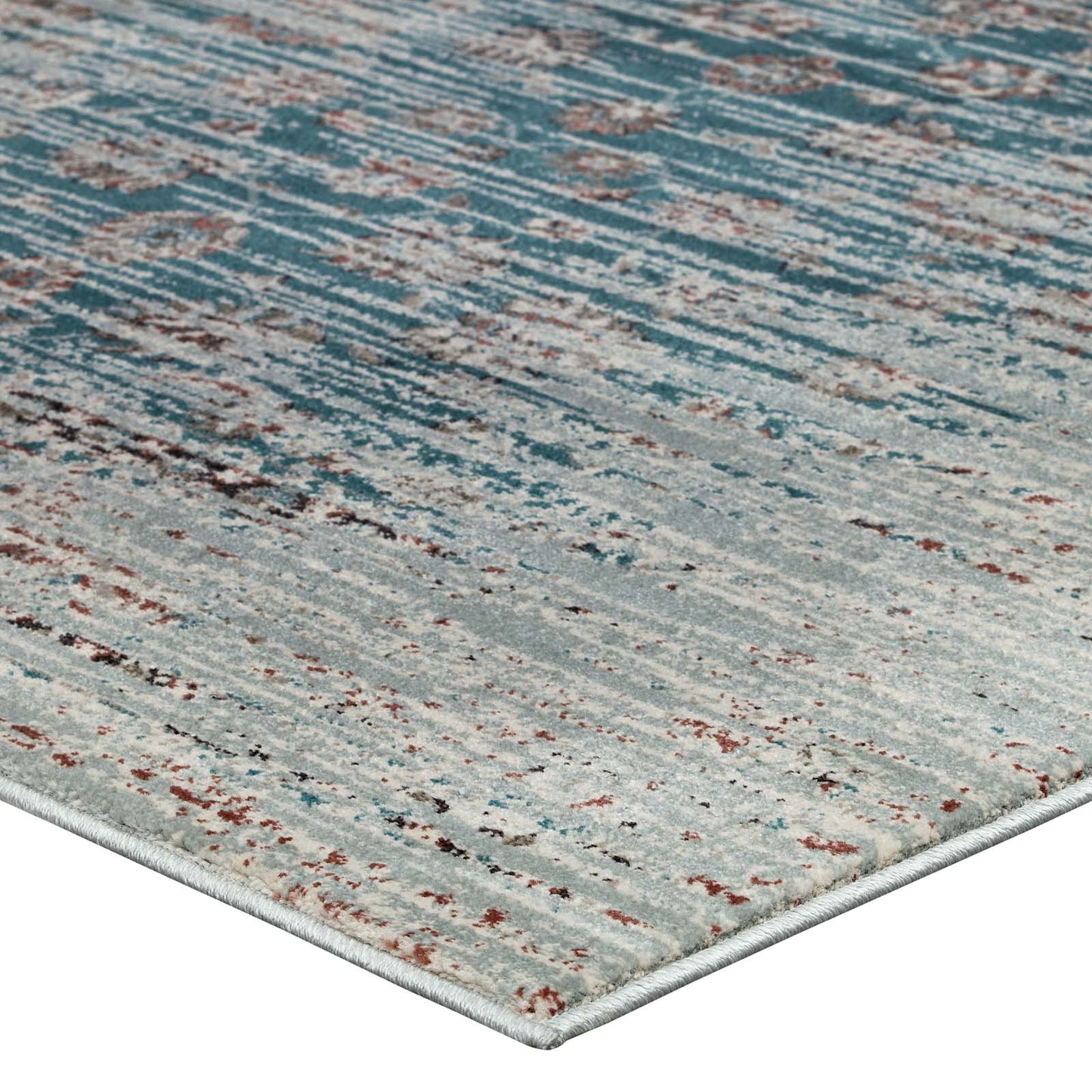 Hesper Distressed Contemporary Floral Lattice 8x10 Area Rug by Modway