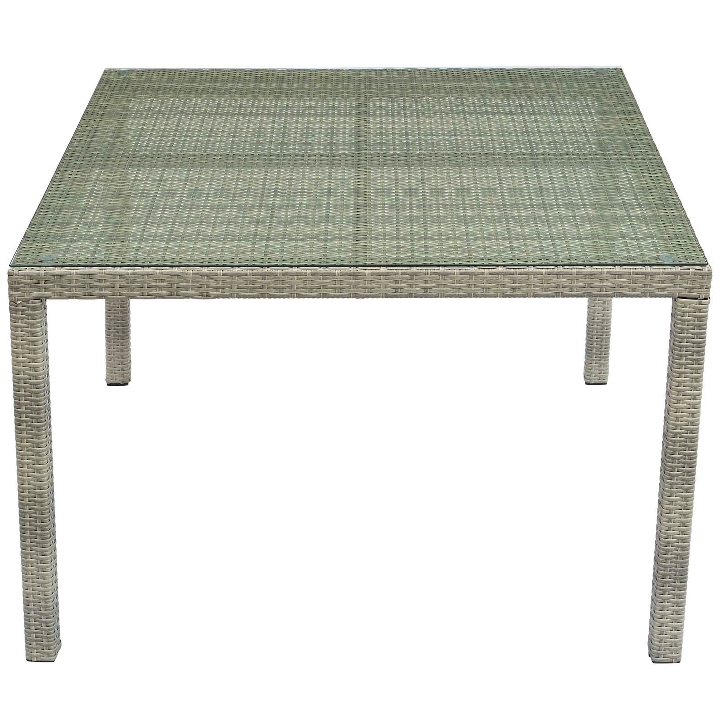 Conduit 47" Square Outdoor Patio Wicker Rattan Table by Modway
