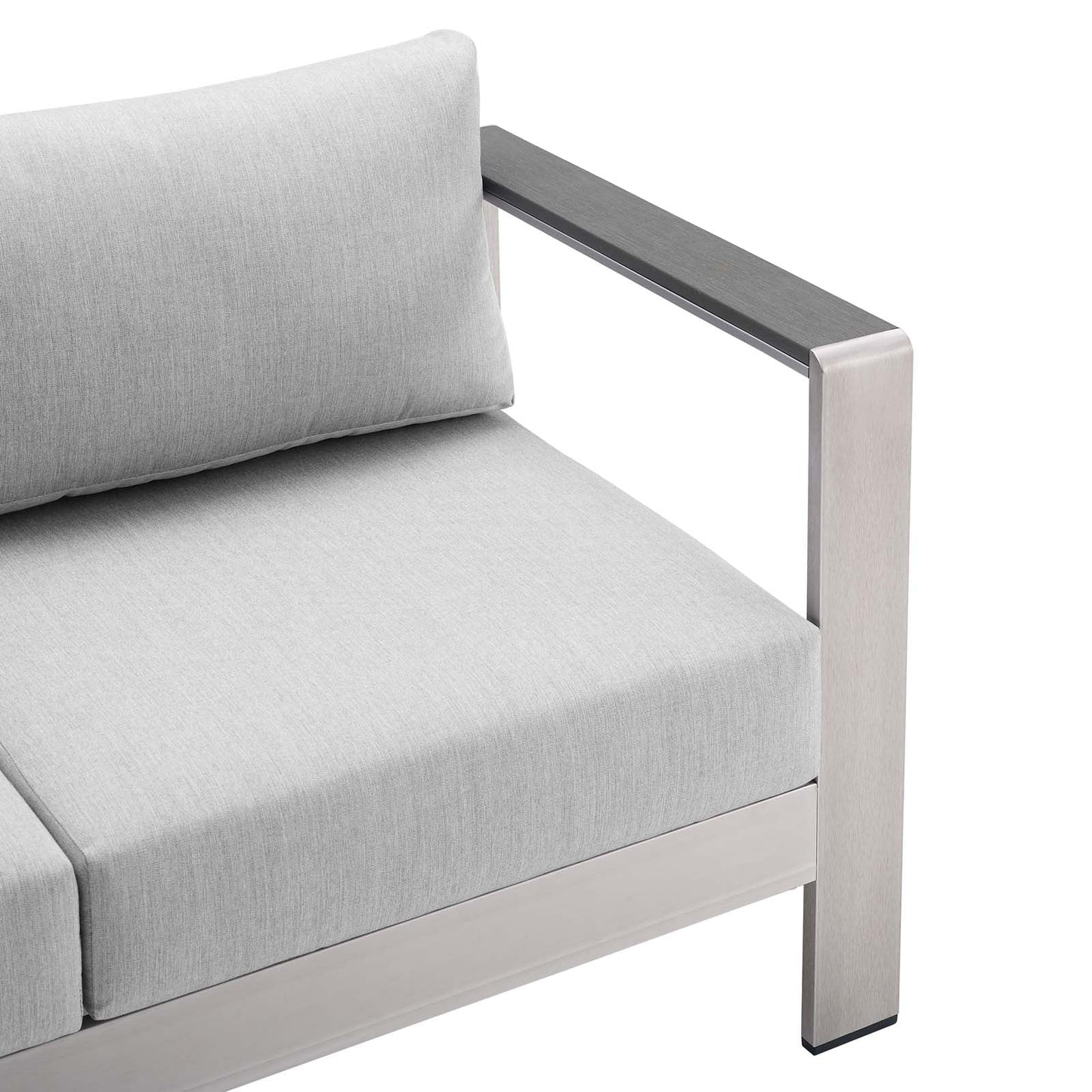 Shore 4 Piece Sunbrella¨ Fabric Outdoor Patio Aluminum Set by Modway