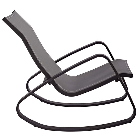 Traveler Rocking Outdoor Patio Mesh Sling Lounge Chair by Modway