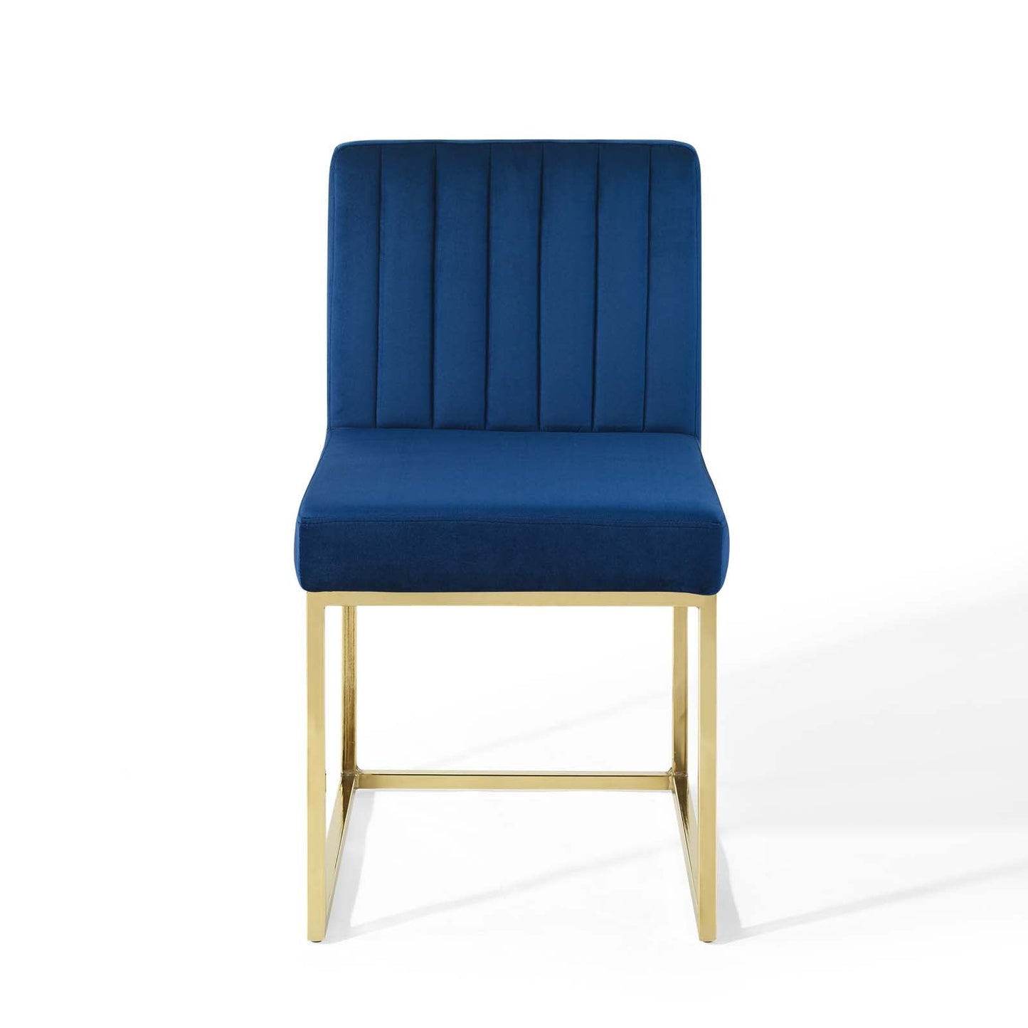 Carriage Channel Tufted Sled Base Performance Velvet Dining Chair by Modway