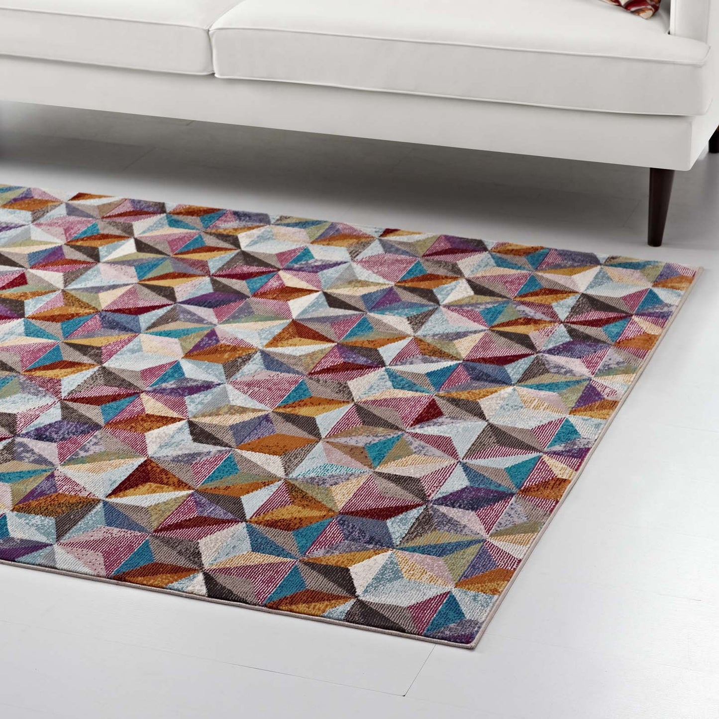 Arisa Geometric Hexagon Mosaic 4x6 Area Rug by Modway