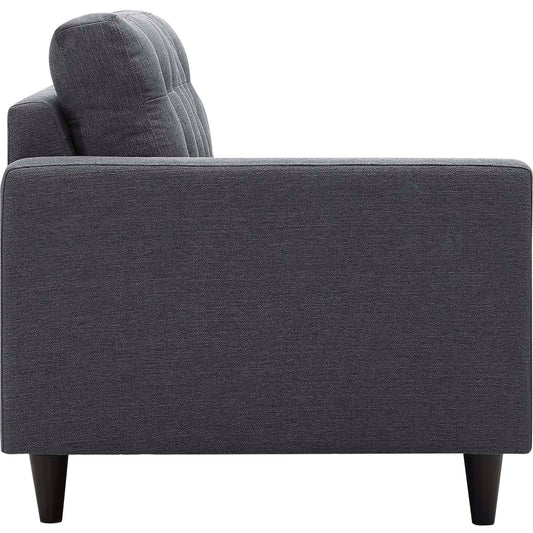 Empress Left-Facing Upholstered Fabric Loveseat by Modway