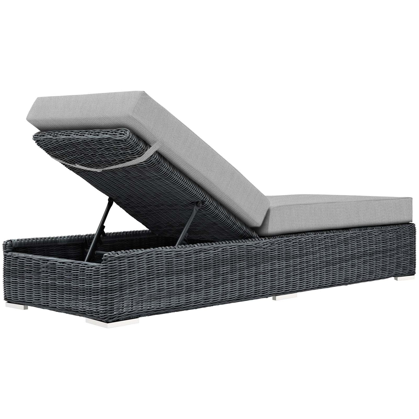 Summon Outdoor Patio Sunbrella¨ Chaise Lounge by Modway