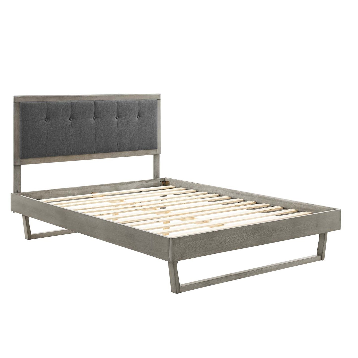 Willow Wood Queen Platform Bed With Angular Frame by Modway