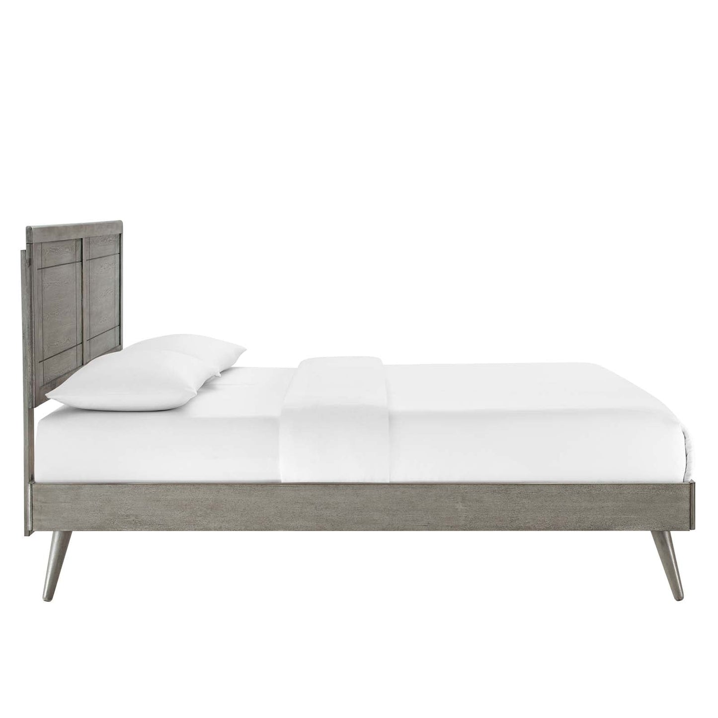 Marlee Wood King Platform Bed With Splayed Legs by Modway