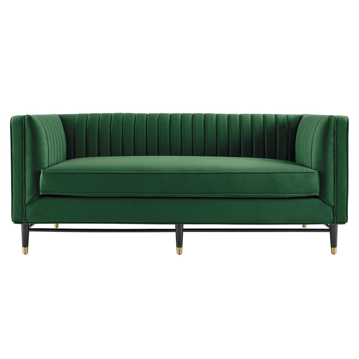 Devote Channel Tufted Performance Velvet Loveseat by Modway
