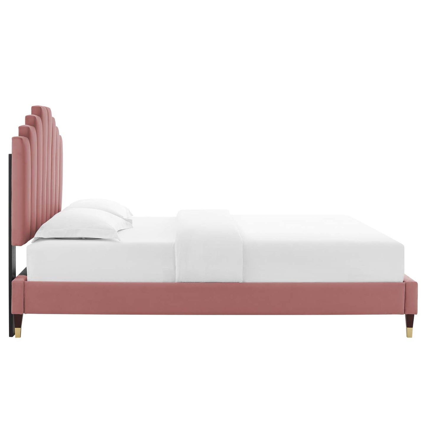 Elise Performance Velvet Twin Platform Bed by Modway