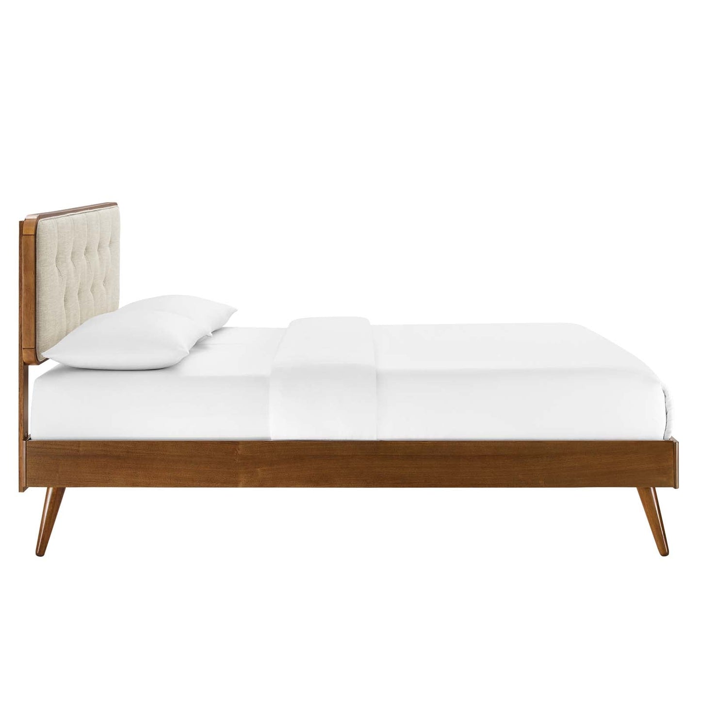 Bridgette Wood Twin Platform Bed With Splayed Legs by Modway