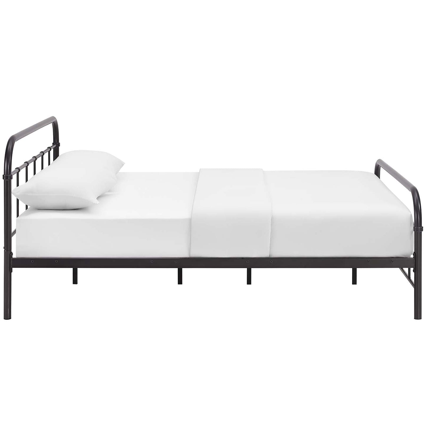 Maisie Stainless Steel Queen Bed Frame by Modway