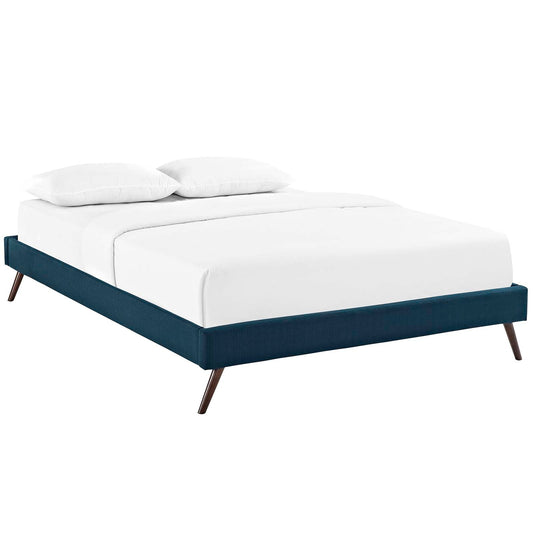 Loryn Fabric Queen Bed Frame with Round Splayed Legs by Modway
