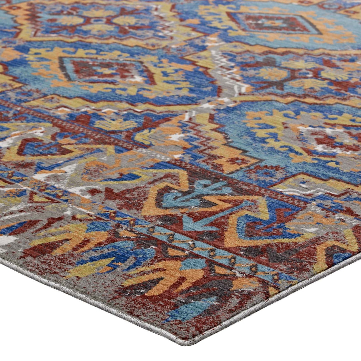 Centehua Distressed Southwestern Aztec 4x6 Area Rug by Modway