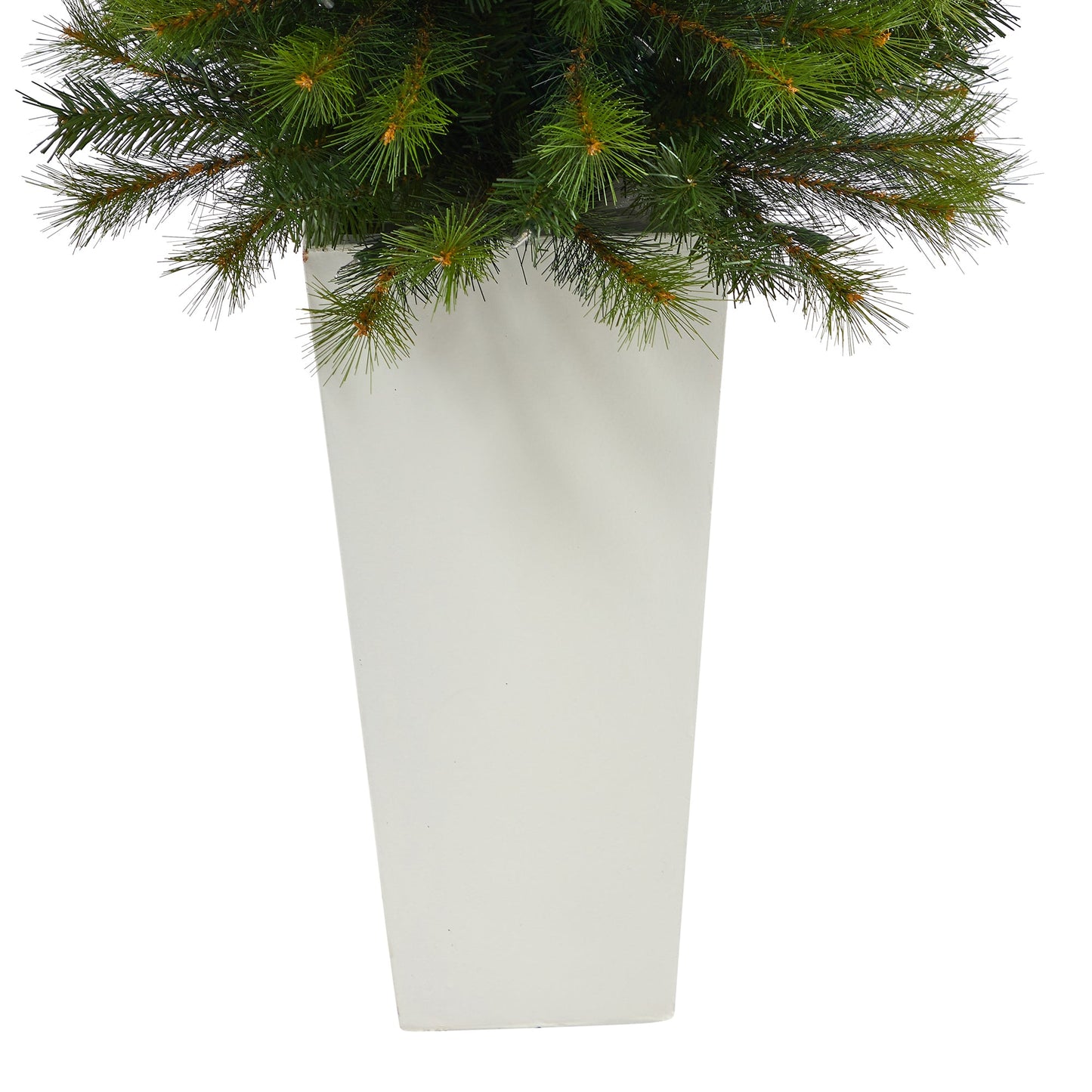 57' Green Valley Pine Artificial Christmas Tree w/ 100 Warm White LED Lights