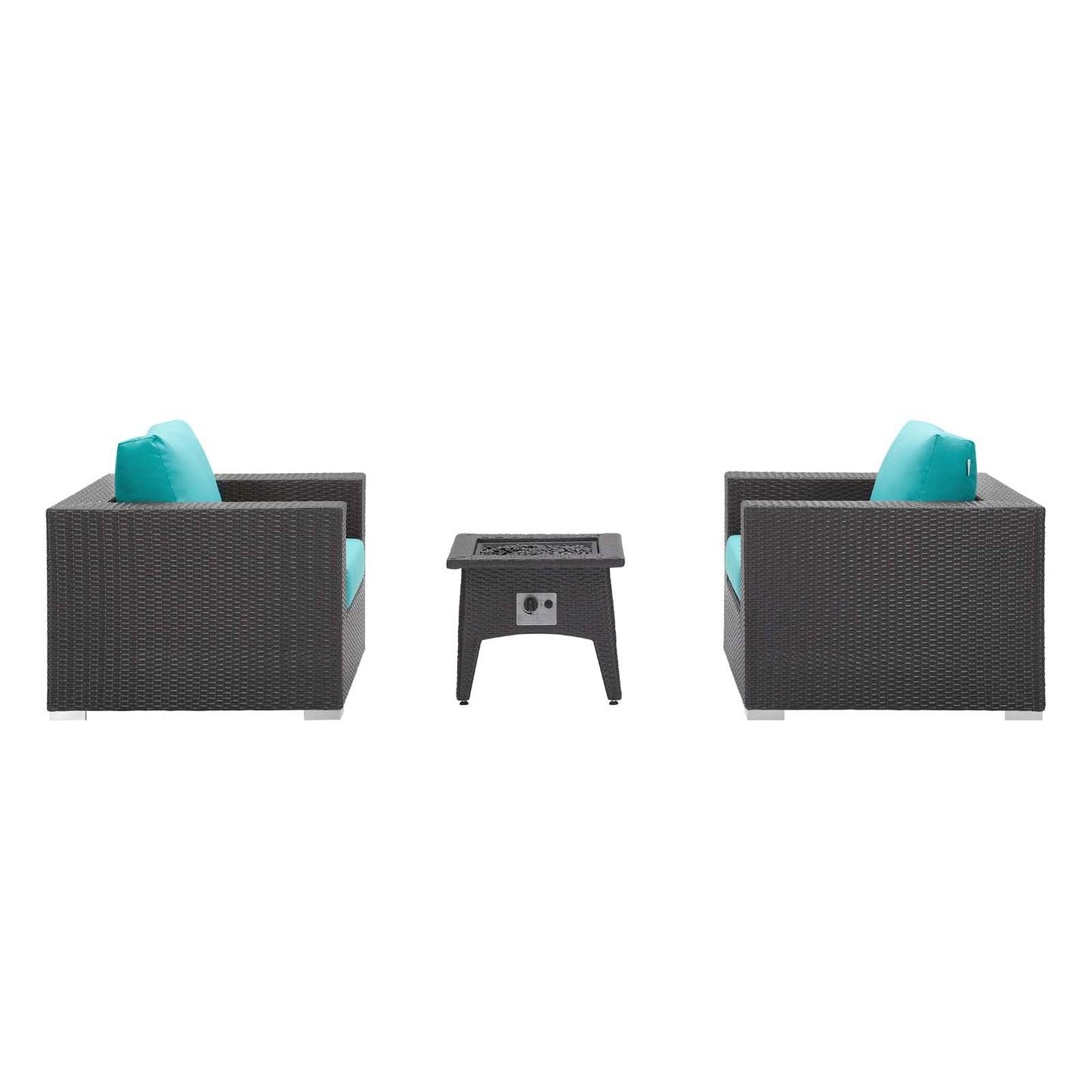Convene 3 Piece Set Outdoor Patio with Fire Pit by Modway