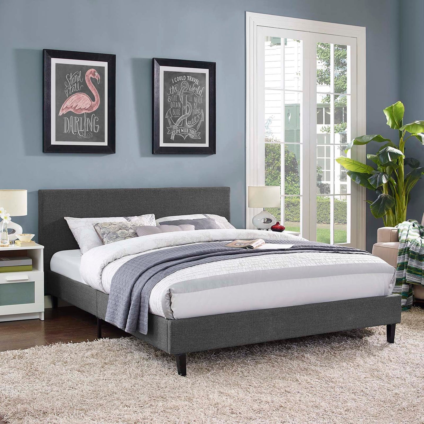 Anya Fabric Full Bed by Modway