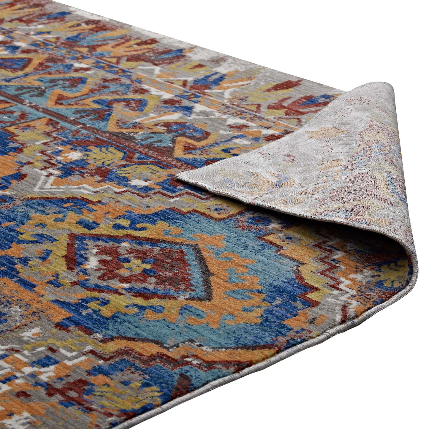Centehua Distressed Southwestern Aztec 8x10 Area Rug by Modway
