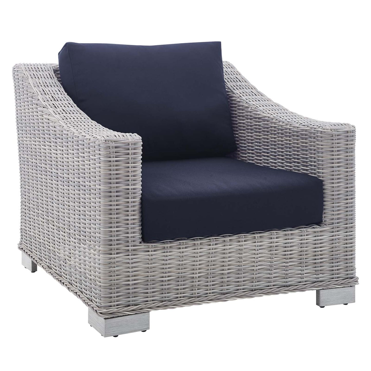 Conway 4-Piece Sunbrella¨ Outdoor Patio Wicker Rattan Furniture Set by Modway