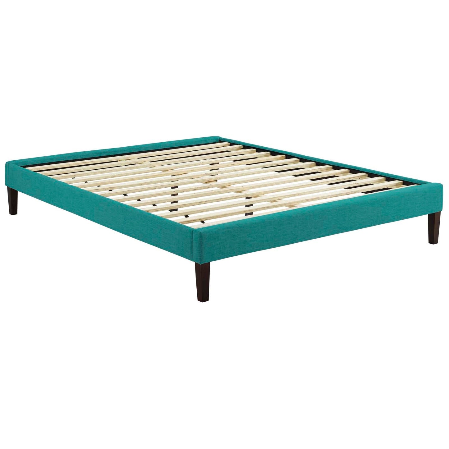 Tessie Fabric Queen Bed Frame with Squared Tapered Legs by Modway