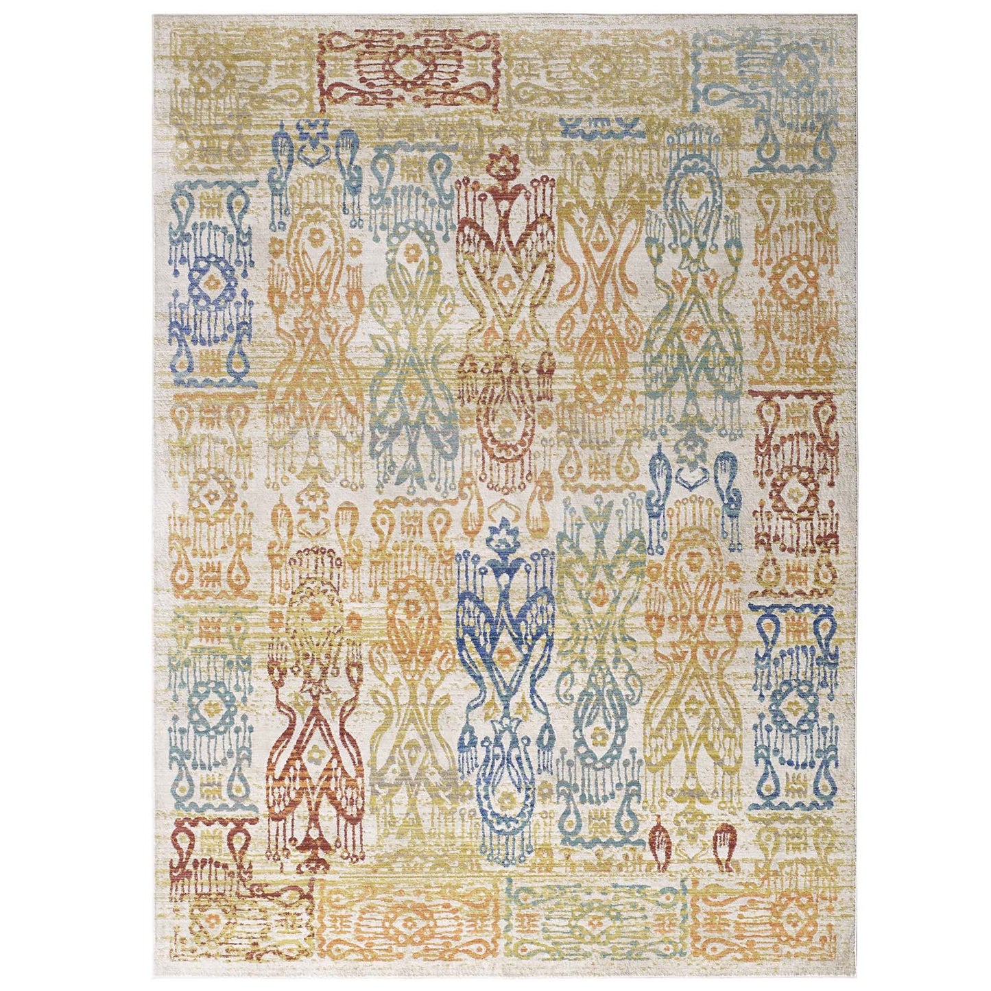 Solimar Distressed Southwestern Aztec 4x6 Area Rug by Modway