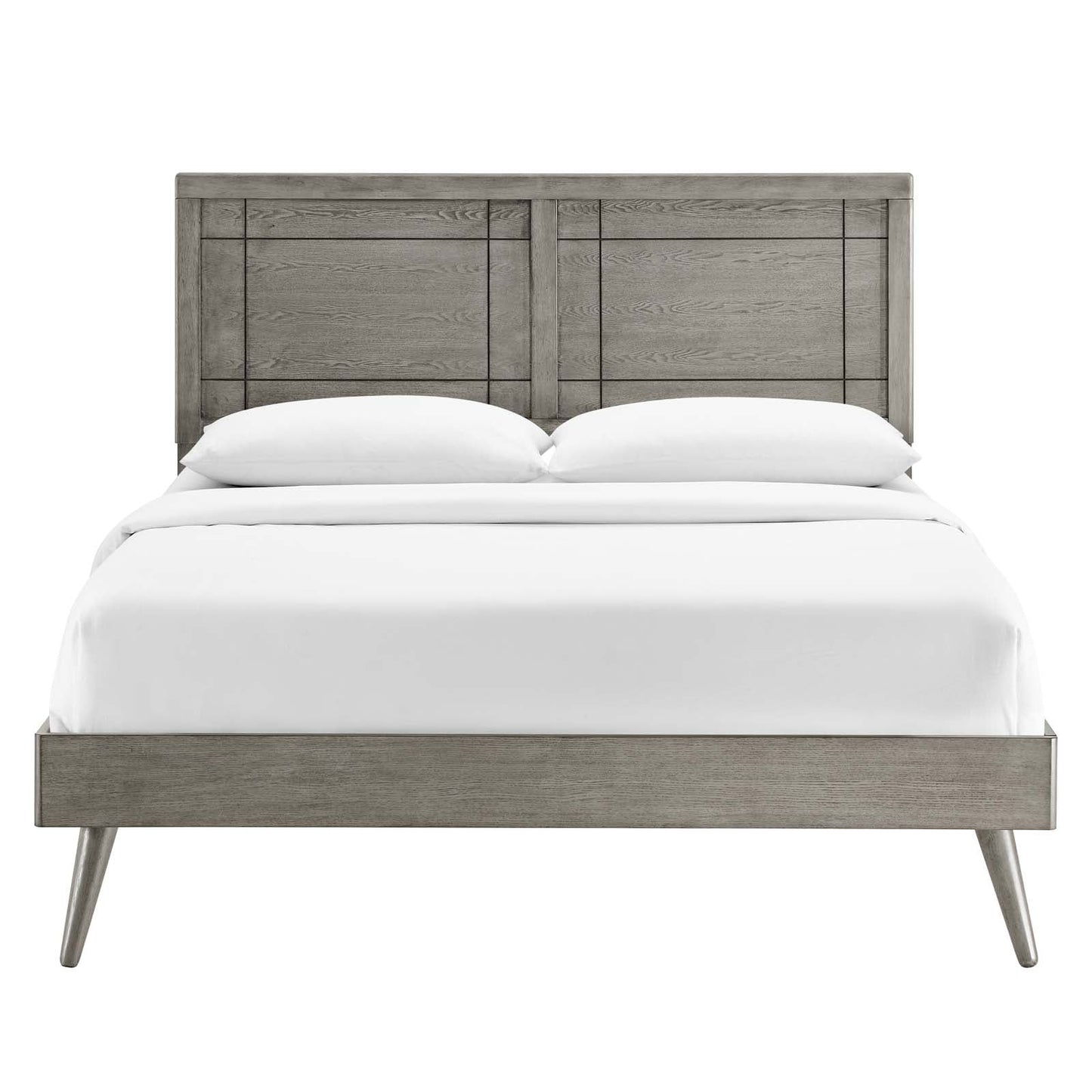 Marlee Wood King Platform Bed With Splayed Legs by Modway