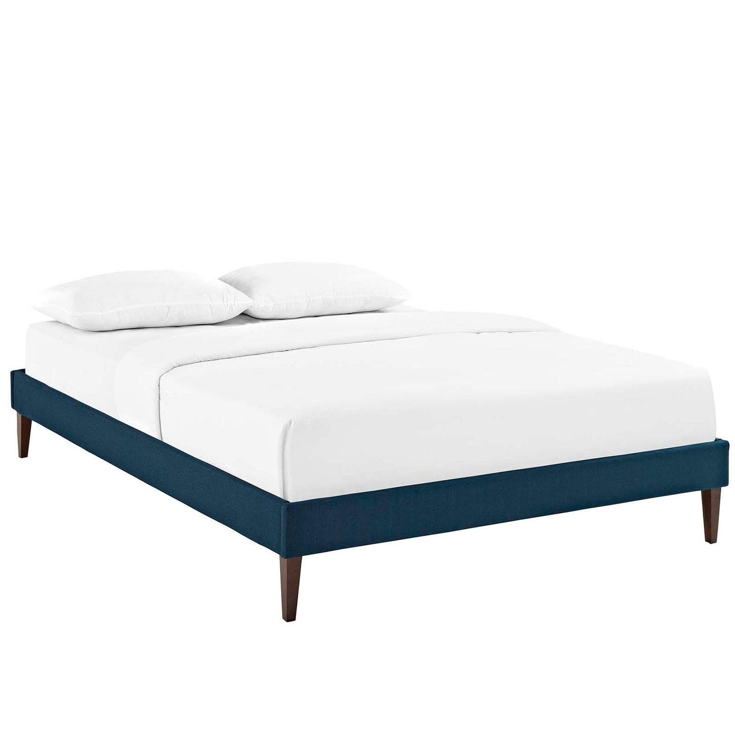 Tessie Fabric Full Bed Frame with Squared Tapered Legs by Modway